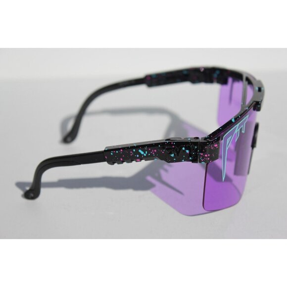 PIT VIPER The Purple Reign Sunglasses Black/Purple Wrap Single Wide NEW - Picture 5 of 11